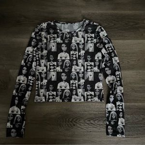 Barbie mesh crop top